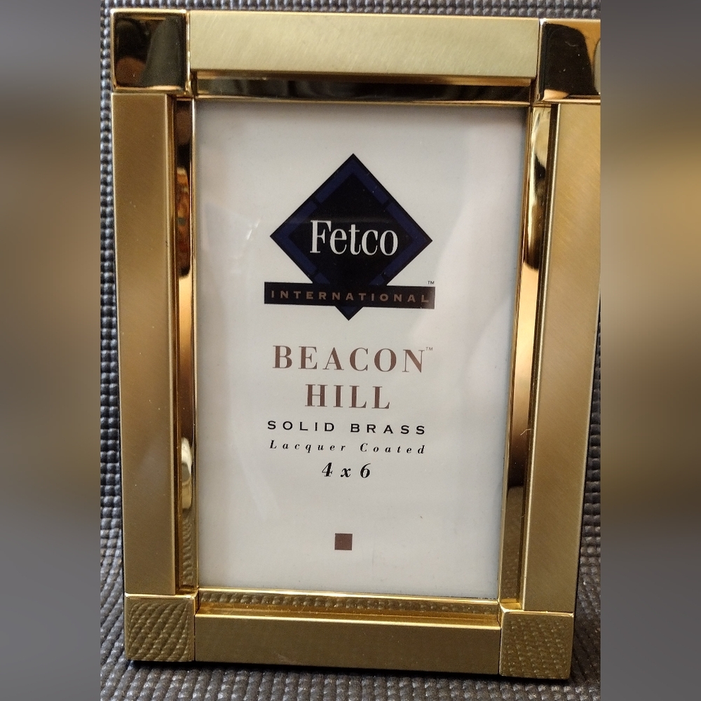 Fetco Solid Brass Lacquer Coated Photo Album